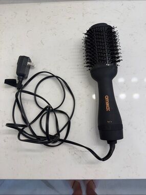 amika Black & Gold Hot Air Styling Brush